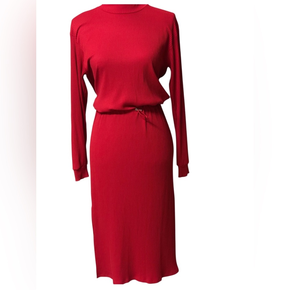 Zara Collection  Red Dolman Sleeve Sheath Dress GUC!